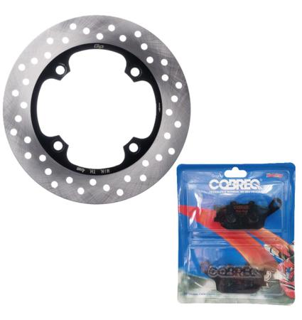 Discos de Freio Cb 300R Abs 2009 A 2015 + Pastilhas Cobreq Racing - GP7 / COBREQ Imagem de Discos de Freio Cb 300R Abs 2009 A 2015 + Pastilhas Cobreq Racing