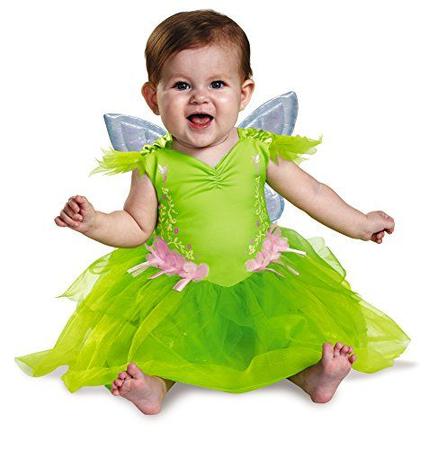 Imagem de Disfarce Baby Girls's Tinker Bell Deluxe Traje infantil, verde, 12-18 meses