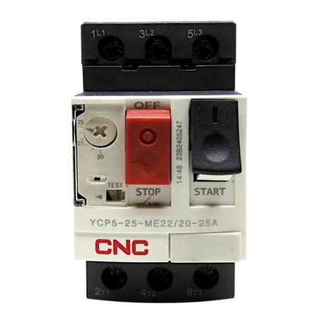 Imagem de Disjuntor Motor YCP5-25-ME22 20-25A - Proteção Curto-circuito