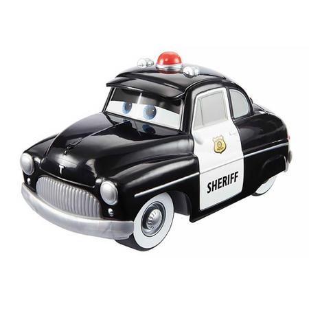 Disney Cars Sheriff Ve culo com 15 Sons Mattel Carrinho de