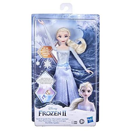 Disney Frozen 2 Splash and Sparkle Elsa Doll Light up Water Toy