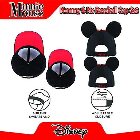 Imagem de Disney girls Disney Minnie Mouse Ears Hat, Set of 2 for Mommy and Me, Matching Adult Little Girl Baseball Cap, Adult Girl 2-5, 2-5T US
