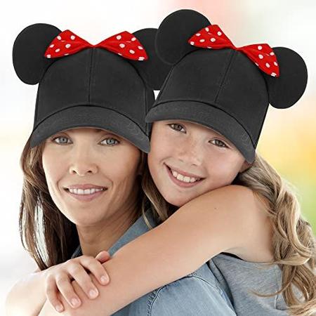 Imagem de Disney girls Disney Minnie Mouse Ears Hat, Set of 2 for Mommy and Me, Matching Adult Little Girl Baseball Cap, Adult Girl 2-5, 2-5T US