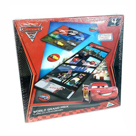 Disney Pixar Cars 2 Jogo De Tabuleiro Grand Prix - jak - Jogos de