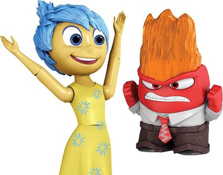 Imagem de Disney Pixar Inside Out Anger &amp Joy Action Figures, Altamente Posable com Detalhes Autênticos, Brinquedo de Filme Colecionável, Presente Infantil Idades 3 Anos e Mais Velho