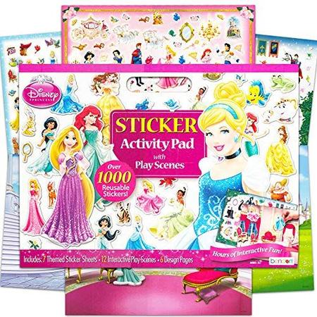 Imagem de Disney Princess Giant Sticker Box Activity Set ~ Mais de 1000 adesivos da Princesa Disney com Cinderela, Pequena Sereia, Emaranhado, Belle e muito mais