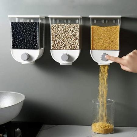 Imagem de Dispenser Armazenamento De Alimentos Gerais Cereal Ração Feijão Farinha Temperos