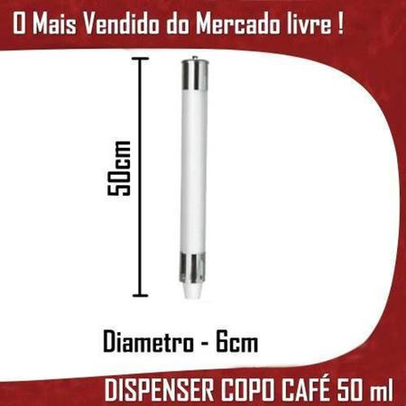 Imagem de Dispenser Copos Porta Guarda Poupa 50 Ml Cafe Recepção 100 Copos - Loja Catarinense