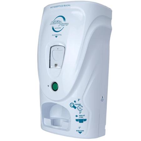 Imagem de Dispenser de Higiene Bucal 3 em 1 (Dispenser de copos, Antisséptico Bucal e Fio Dental) cor Branco 220V
