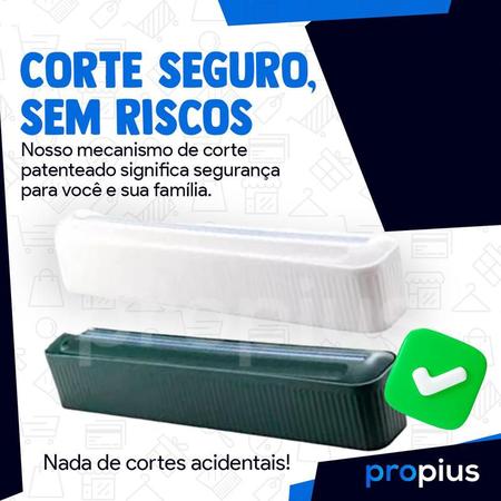super Dispenser Cortador de Plástico Filme - Online - Limpeza e Organização  Industrial - Magazine Luiza