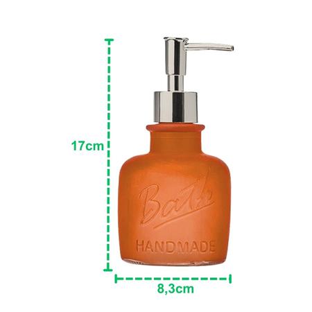 Imagem de Dispenser Porta Sabonete Líquido Bath 320ml Vidro