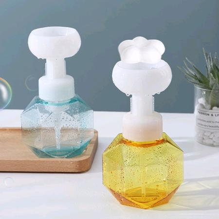 Imagem de Dispenser Porta Sabonete Líquido Espuma De Flores 360 ml Para Mãos Com Válvula Pump