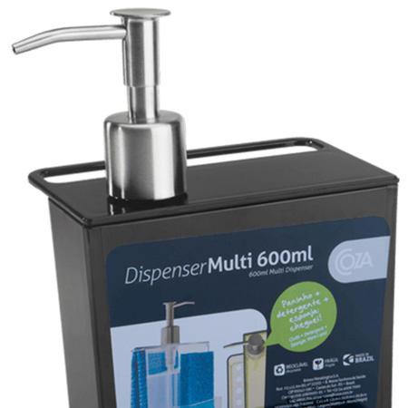 Imagem de Dispenser Retrô 600Ml Preto 20719 Coza