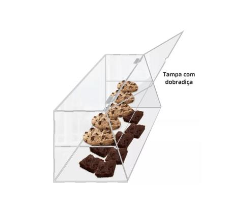 Imagem de Display Expositor Gondola C/ Tampa Para Cookies Brownies