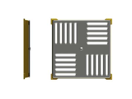 Imagem de Dispositivo Caixilho 15 x 15cm em Latão e Inox para Piscina de Alvenaria