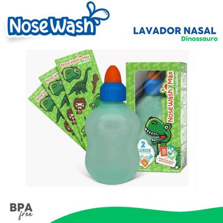 Imagem de Dispositivo nosewash  para lavagem nasal  - dinossauro