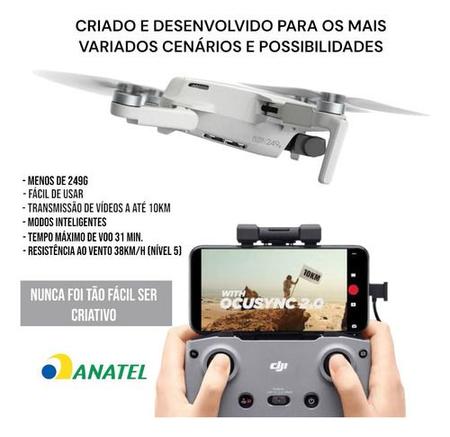 Imagem de Dji Mini 2 Se Fly More Combo - Dji026 Cor Cinza