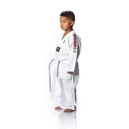 Dobok Taekwondo Infantil Start Gola Branca com Faixa Shiroi Imagem de Dobok Taekwondo Infantil Start Gola Branca com Faixa Shiroi