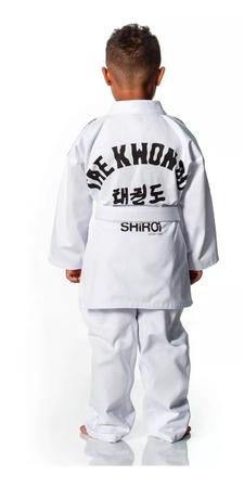 Dobok Taekwondo Infantil Start Gola Branca com Faixa Shiroi Imagem de Dobok Taekwondo Infantil Start Gola Branca com Faixa Shiroi