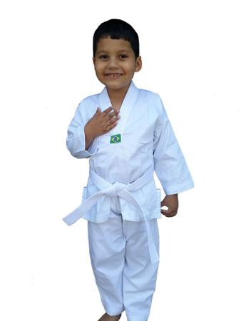 Dobok Taekwondo infantil Tamanho 8-9 Anos M2 - Glulan Kimono - Roupa Infantil - Magazine