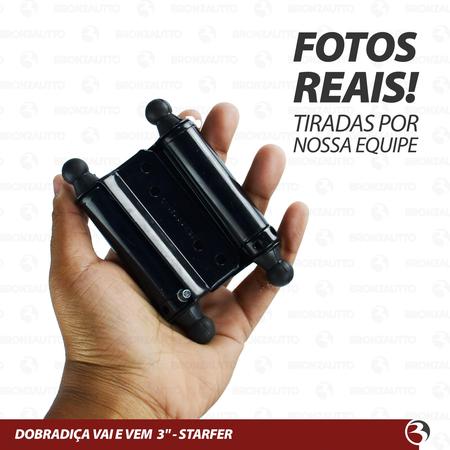 Imagem de Dobradiça Vai E Vem 2 Peças 3 Polegadas Porta Bang Bang Faroeste Janela  - Starfer