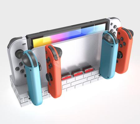 Estação organizadora de jogos Switch com carregador controlador, base de  carregamento para Nintendo Switch e Joycons OLED, armazenamento e  organizador Kytok Switch para jogos, estação de TV, controle profissional,  kit de acessórios 