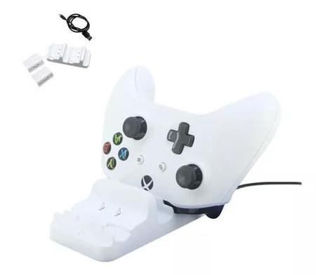 Imagem de Dock Duplo Compativel com  controle Xbox, One(s)/x Carregador + 2 Baterias