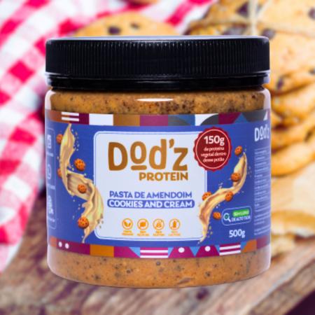 Dod'z! Pasta de Amendoim Proteica com Cookies and Cream 500g Imagem de Dod'z! Pasta de Amendoim Proteica com Cookies and Cream 500g