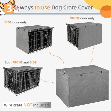 Imagem de Dog Crate Cover Seiyierr para canil de 30 polegadas em poliéster