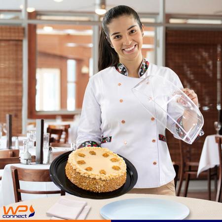 Imagem de Dólmã Feminino Chef de Cozinha Caveiras e Rosas