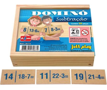 Dominó Conjunto Operação Matematica 4 Jogos - Jottplay - Jogo de