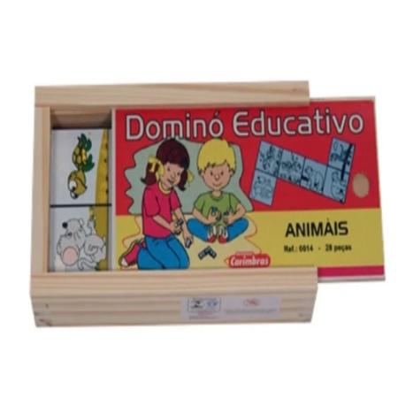 Jogo Educativo Pedagógico Infantil Dominó de Animais 28 Pçs - Carimbras -  Jogos Educativos - Magazine Luiza