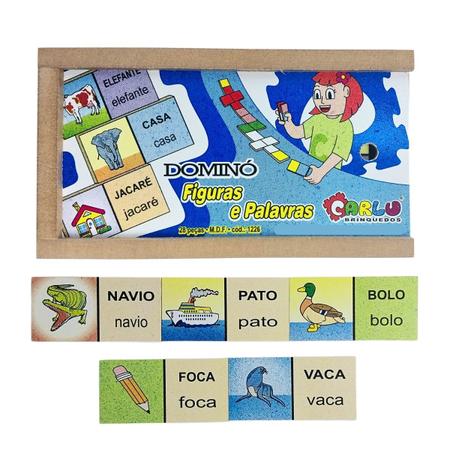 Jogo Educativo para Alfabetização Infantil Dominó de Palavra