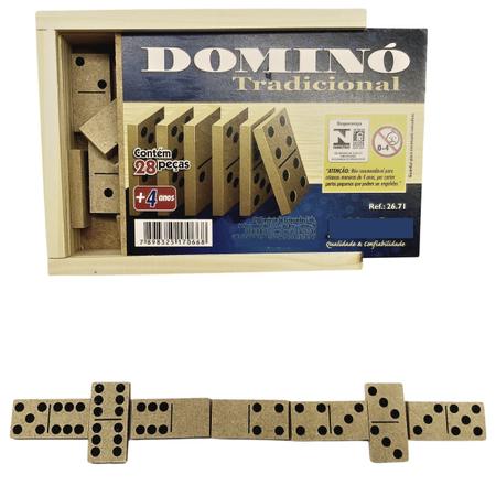 Happyyami 1 Conjunto Peças De Dominó Jogo De Dominó Para Adultos Dominó  Portátil Trem Mexicano Suporte De Dominó Clássico Jogo De Tabuleiro Jogo De  Xadrez Criança Pequena Plástico Vintage : : Brinquedos