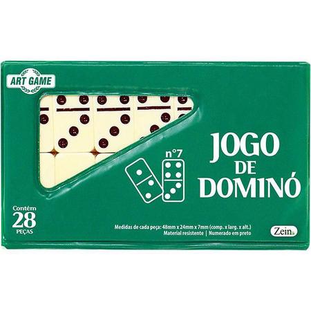 Brinquedo Infantil Jogo Domino Com Estojo 10mm Art Brink - Papellotti