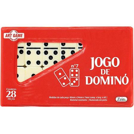 JOGO DOMINO C/ESTOJO 28PC 7MM REF.843132 ZEIN - GTIN/EAN/UPC 7899958204898  - Cadastro de Produto com Tributação e NCM - Cosmos