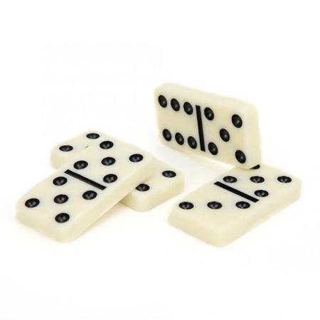 Jogo De Domino Profissional Osso Maleta C/ Fecho 10mm