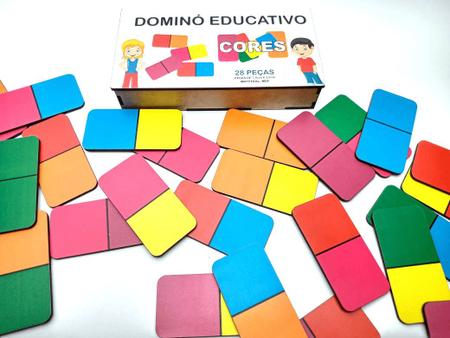 Dominó Jogo Educativo Pedagógico Mdf Matematico Multiplicação 28pcs Mega  Impress