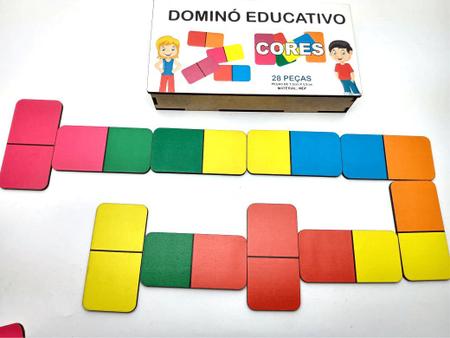 Dominó Jogo Educativo Pedagógico Mdf Matematico Multiplicação 28pcs Mega  Impress - Mega Genial