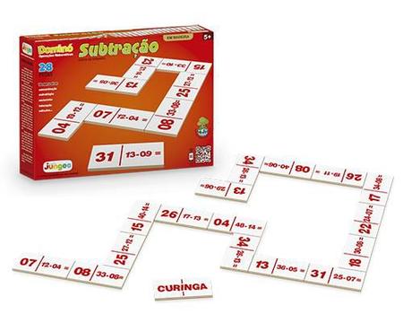 Jogo Educativo de Matemática Pedagógico Dominó de Subtração - Carimbras -  Jogo de Dominó, Dama e Xadrez - Magazine Luiza