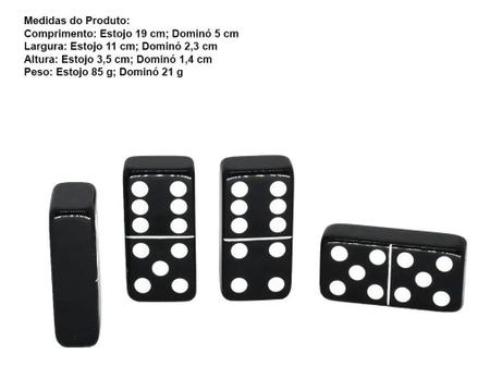 Jogo De Domino Profissional branco Grosso Super Resistente - Casa