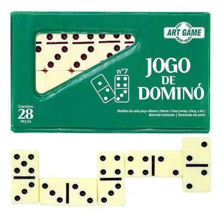 Jogo Dominó Osso 28 Peças Útil Bazar 1,5x9x15cm RF2191 - freitasvarejo