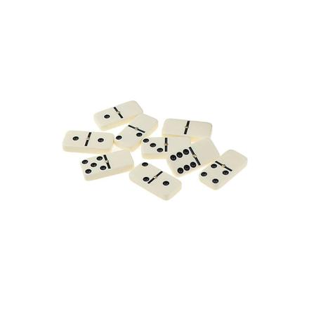 Domino Profissional De Osso: Estojo Com 28 Peças Para Jogos