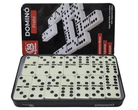 Jogo Domino Profissional Colorido 28 Peças Com Estojo Metal, Magalu  Empresas