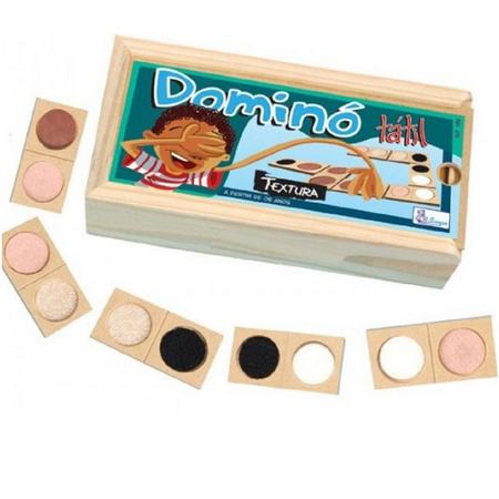 Jogo de domino infantil tatil textura simque