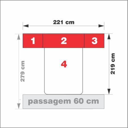 Imagem de Dormitório De Casal Completo 1220 San Remo