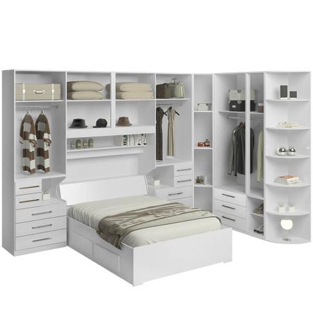 Imagem de Dormitório Queen Size Completo 1222 Branco