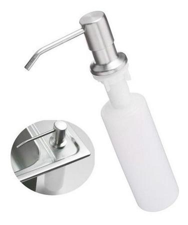 Imagem de Dosador Dispenser Porta Sabonete Liquido E Detergente Plastico De Embutir GlobalMix