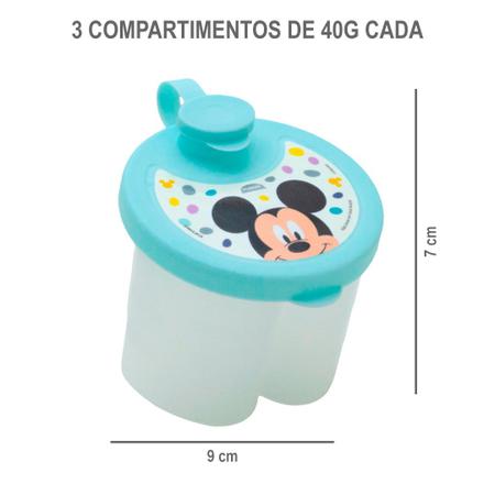 Imagem de Dosador Porta Leite em Pó com Divisória Mickey OU Minnie Plasútil