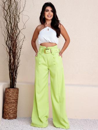 DOUTORAS MODAS Calça Pantalona de Alfaiataria Conforto com Cintura Alta 8280 Imagem de DOUTORAS MODAS Calça Pantalona de Alfaiataria Conforto com Cintura Alta 8280